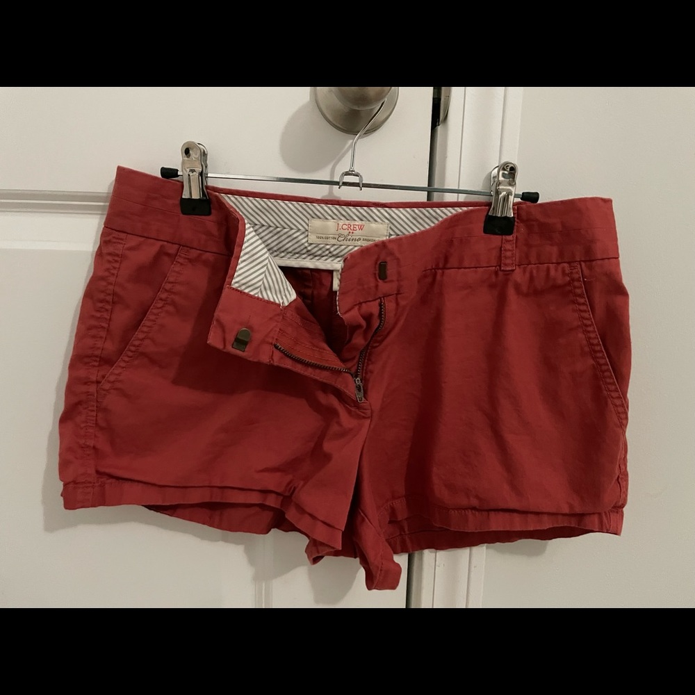 J crew salmon shorts
